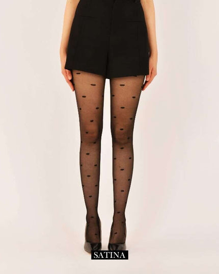 Collant Voile Avec Pointes - BELLA - Lingerie