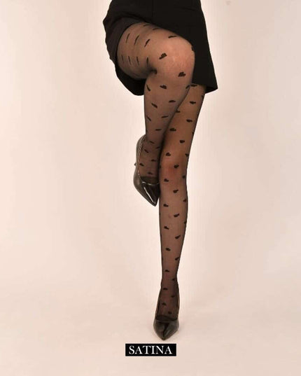 Collant Voile Avec Cœur - BELLA - Lingerie