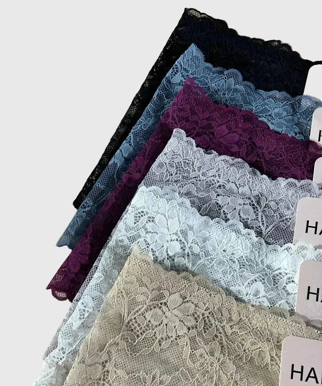 Pack de 5 Slip Short en dentelle – HANA | Couleurs variées