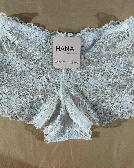 Pack de 5 Slip Short en dentelle – HANA | Couleurs variées