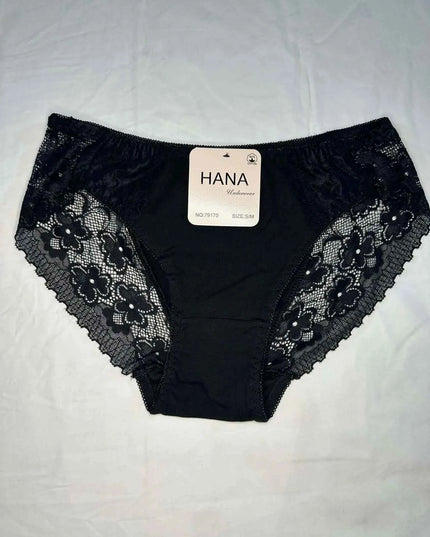 Pack de 4 Culottes Midi en Dentelle Florale HANA
