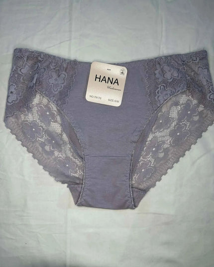 Pack de 4 Culottes Midi en Dentelle Florale HANA