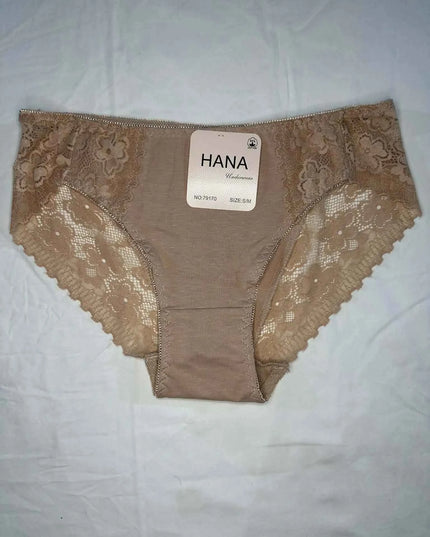 Pack de 4 Culottes Midi en Dentelle Florale HANA