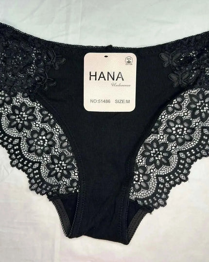 Pack 5 culottes Dentelle avec une touche de papillon