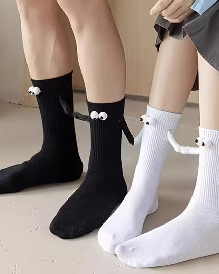 Lot de 2 chaussettes magnétiques "Main dans la Main"