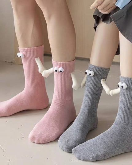 Lot de 2 chaussettes magnétiques "Main dans la Main"