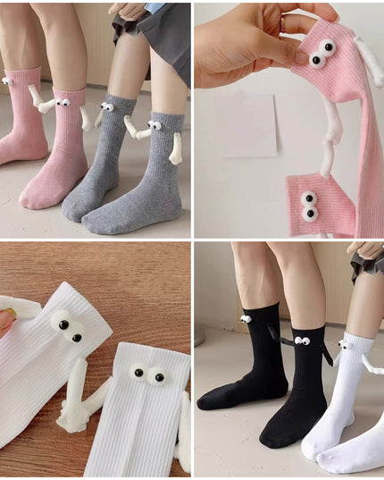 Lot de 2 chaussettes magnétiques "Main dans la Main"