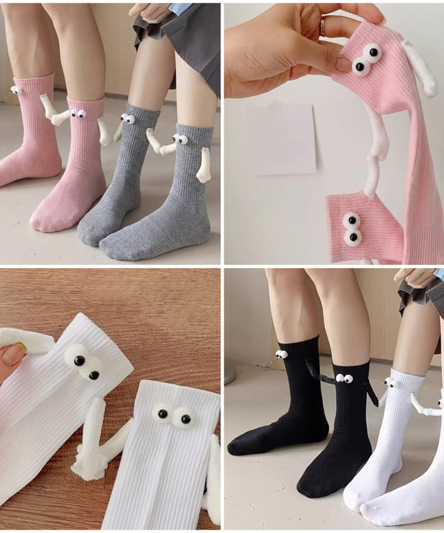 Lot de 2 chaussettes magnétiques "Main dans la Main"