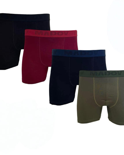 Pack 4 Boxers Madov M4 Homme – Coton - BELLA - Lingerie