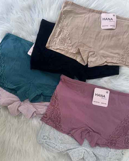 Pack de 4 Slip Short en Dentelle HANA