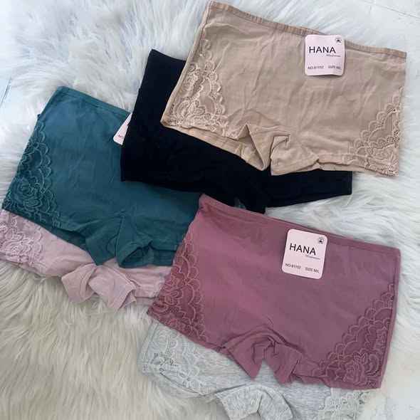 Pack de 4 Slip Short en Dentelle HANA