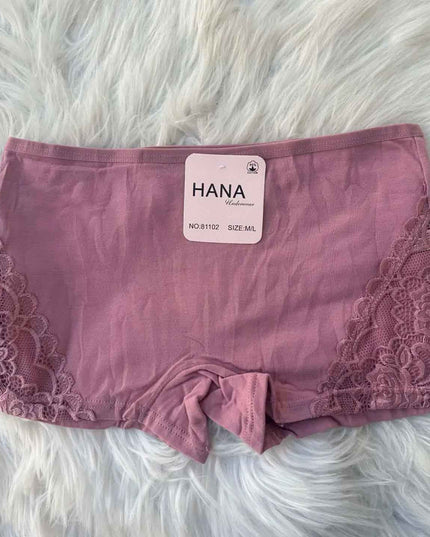 Pack de 4 Slip Short en Dentelle HANA