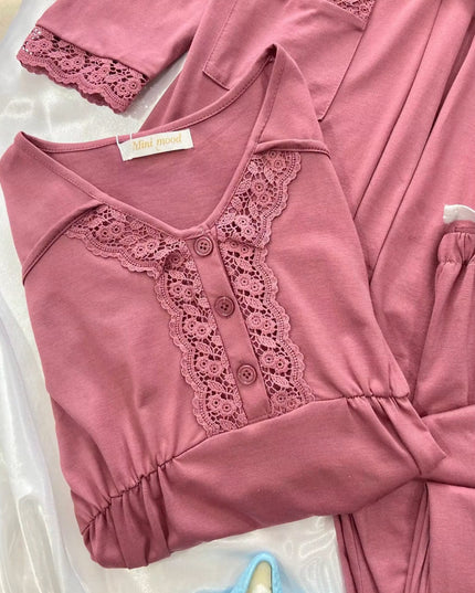 Pyjama de grossesse 3 pièces