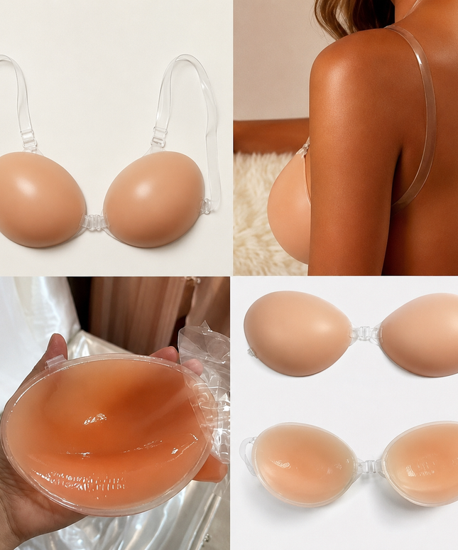 Soutien silicone invisible rembourré