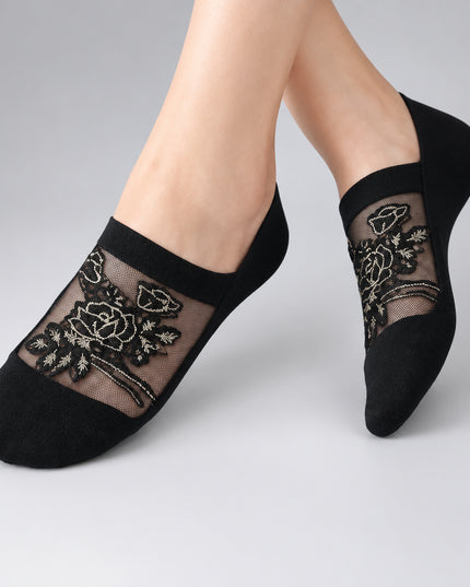 Lot de 4 paires Chaussettes Invisibles a motif