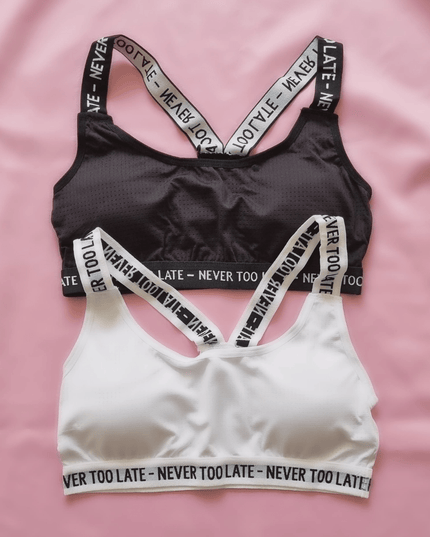 Brassière de sport Noir/Blanc - BELLA - Lingerie