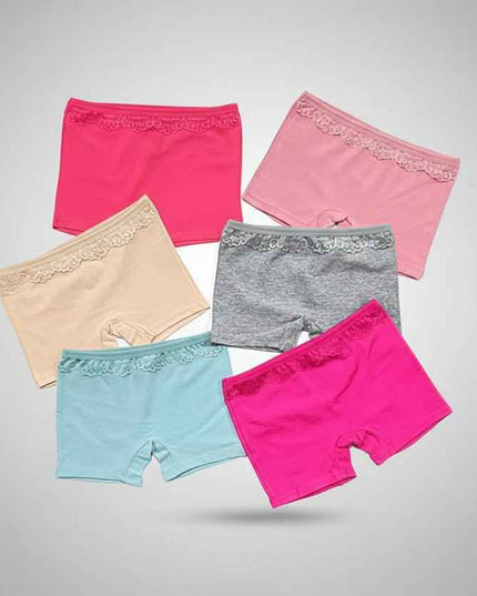 Pack 6 slip short fillettes