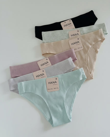Pack de 3 Culotte côtelée sans couture