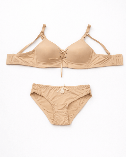 Soutien - gorge push - up à laçage + culotte - BELLA - Lingerie