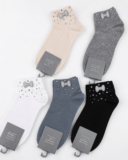 Lot de 5 Socquettes Glamour - BELLA - Lingerie