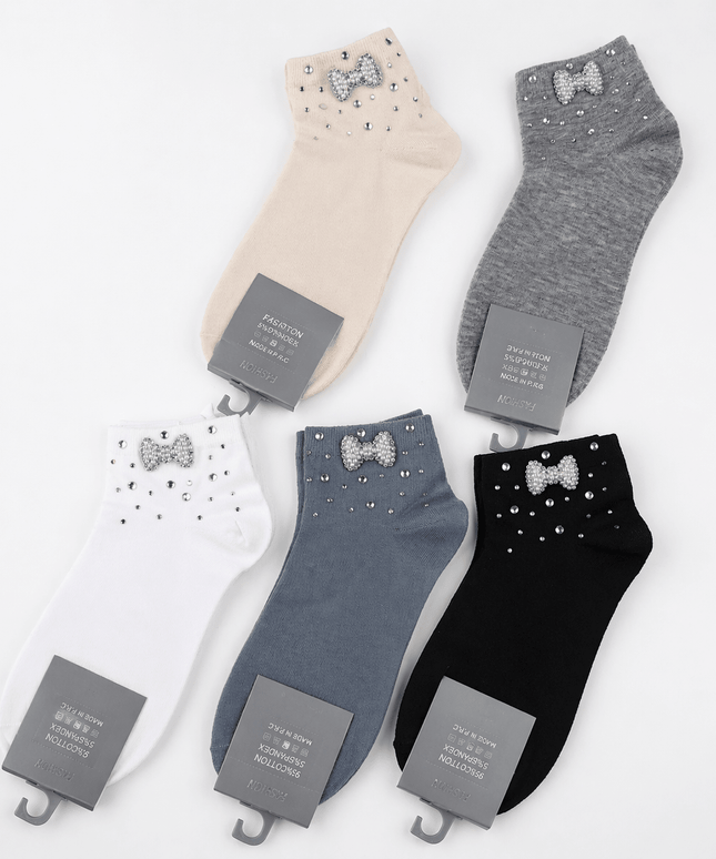 Lot de 5 Socquettes Glamour - BELLA - Lingerie