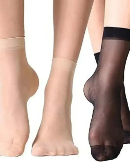 Lot de 10 paires de chaussettes voile Transparent - BELLA - Lingerie