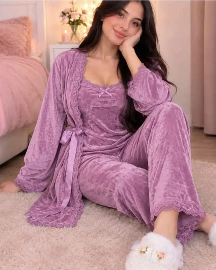 Pyjama 3p velours