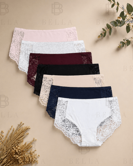 Pack de 3 Culotte dentelle - 81209 - BELLA - Lingerie