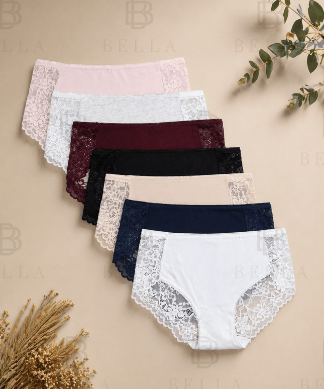 Pack de 3 Culotte dentelle - 81209 - BELLA - Lingerie