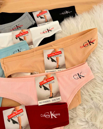 Pack 3 String Cotton ~Coralle klaare