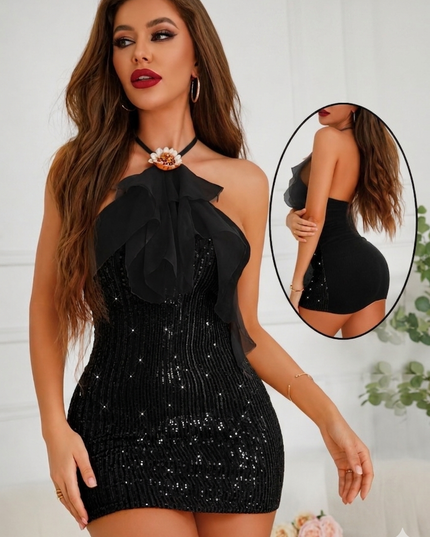 Robe Crystal noir