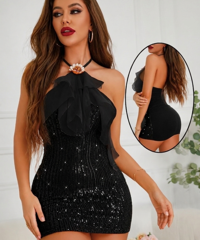 Robe Crystal noir