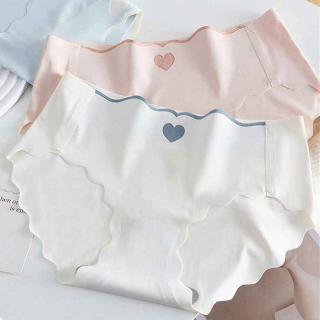 Pack de 4 Culottes Invisibles Motif Cœur