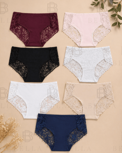 Pack de 3 Culotte dentelle - 81209 - BELLA - Lingerie