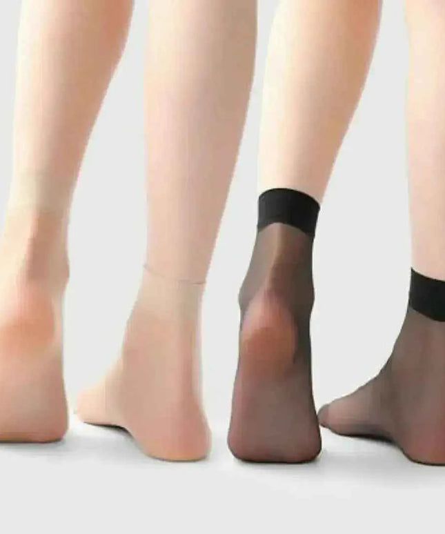 Lot de 10 paires de chaussettes voile Transparent