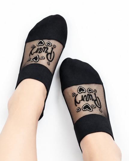 Lot de 4 paires Chaussettes Invisibles a motif