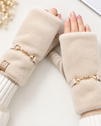 Gants Manchettes en Fourrure