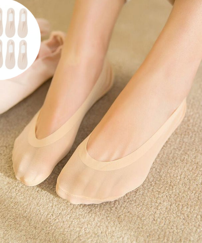 Lot de 4 Paires Chaussettes Transparentes — Effet Soie Glacée