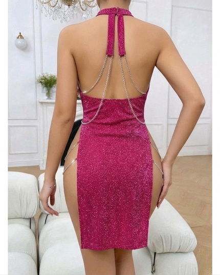 Robe Diamond-rouge bordeaux