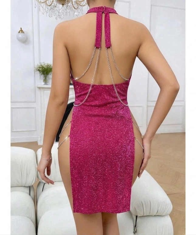 Robe Diamond-rouge bordeaux