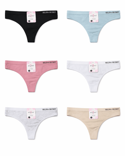 Pack 3 String Cotton ~zexy nice - BELLA - Lingerie