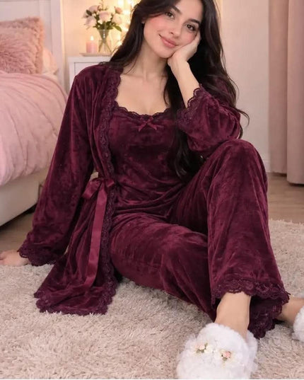 Pyjama 3p velours