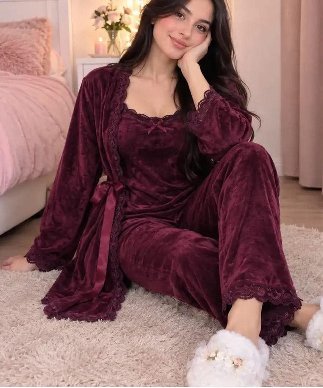 Pyjama 3p velours