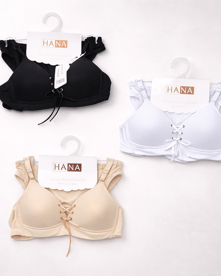 Soutien - gorge push - up à laçage + culotte - BELLA - Lingerie