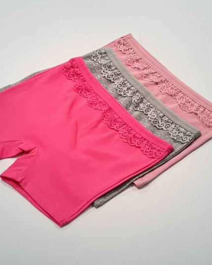 Pack 6 slip short fillettes