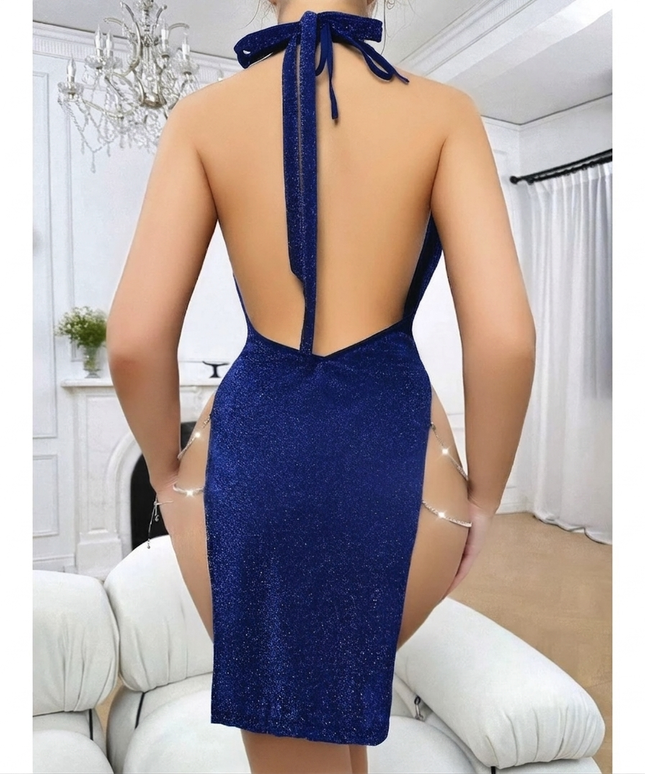 Robe Diamond-bleu