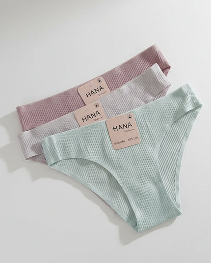 Pack de 3 Culotte côtelée sans couture