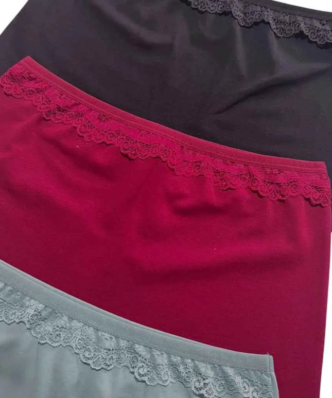 Pack 6 slip short coton